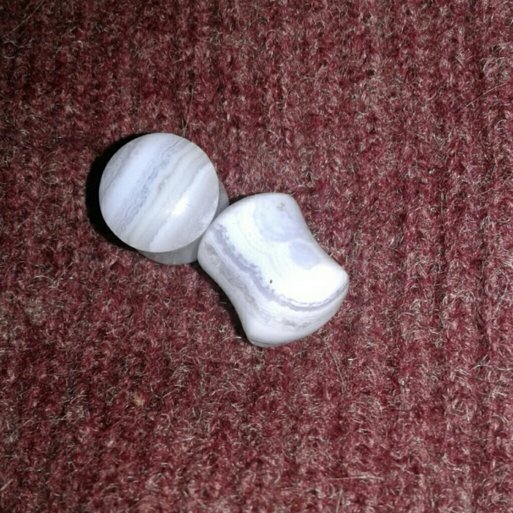 Pure Agate 00 Plugs gauges Earrings